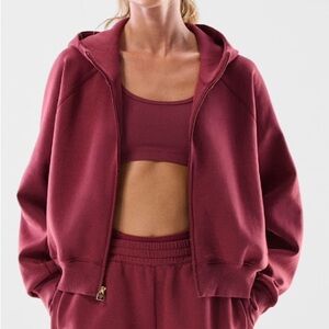 Aritzia FormaFleece Oxygen Hi-Hip Zip Hoodie